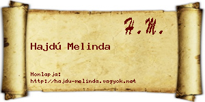 Hajdú Melinda névjegykártya