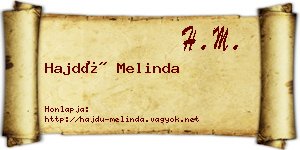 Hajdú Melinda névjegykártya